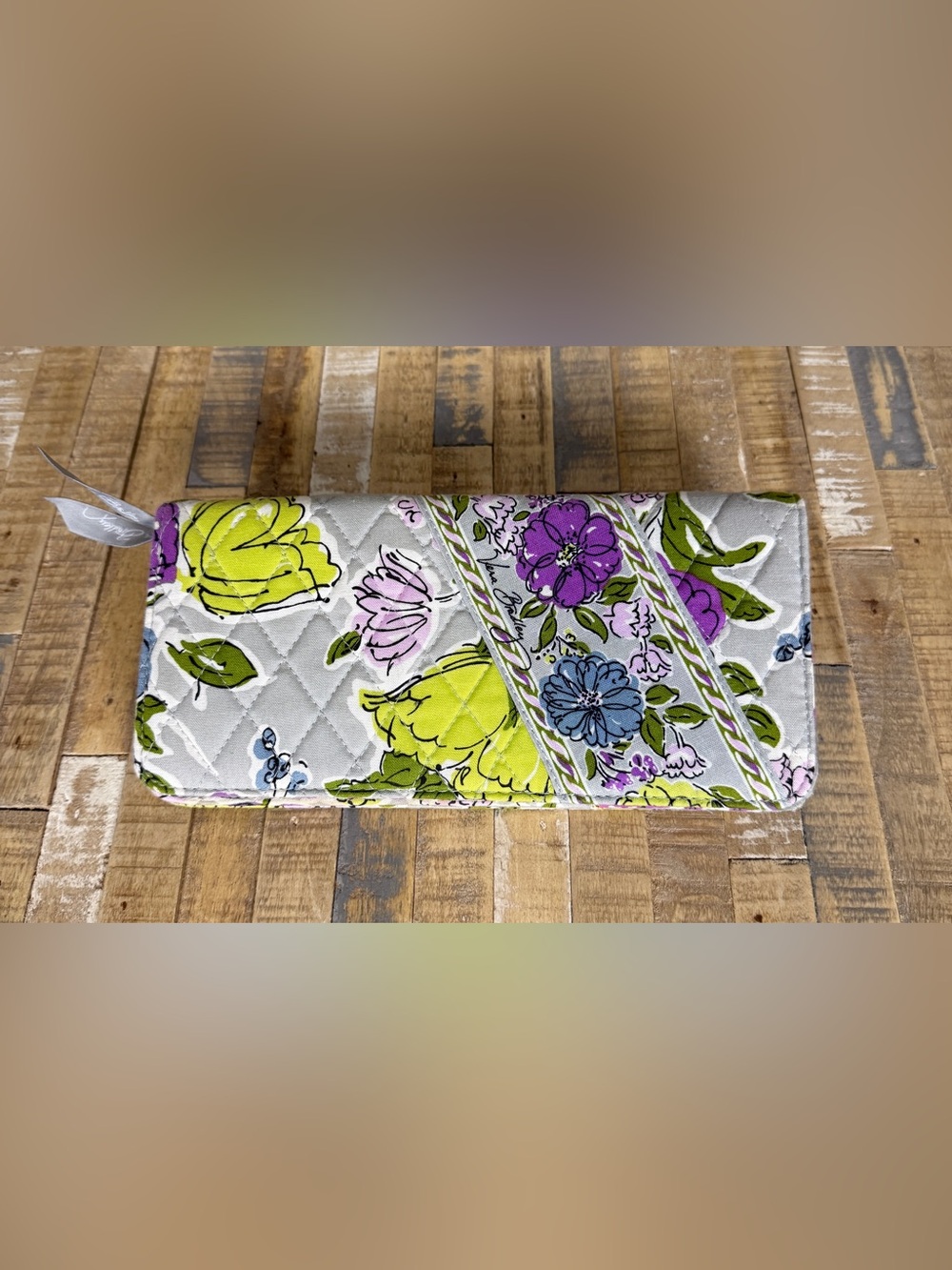 Vera Bradley Quilted Watercolor Floral Accordian Style Wallet